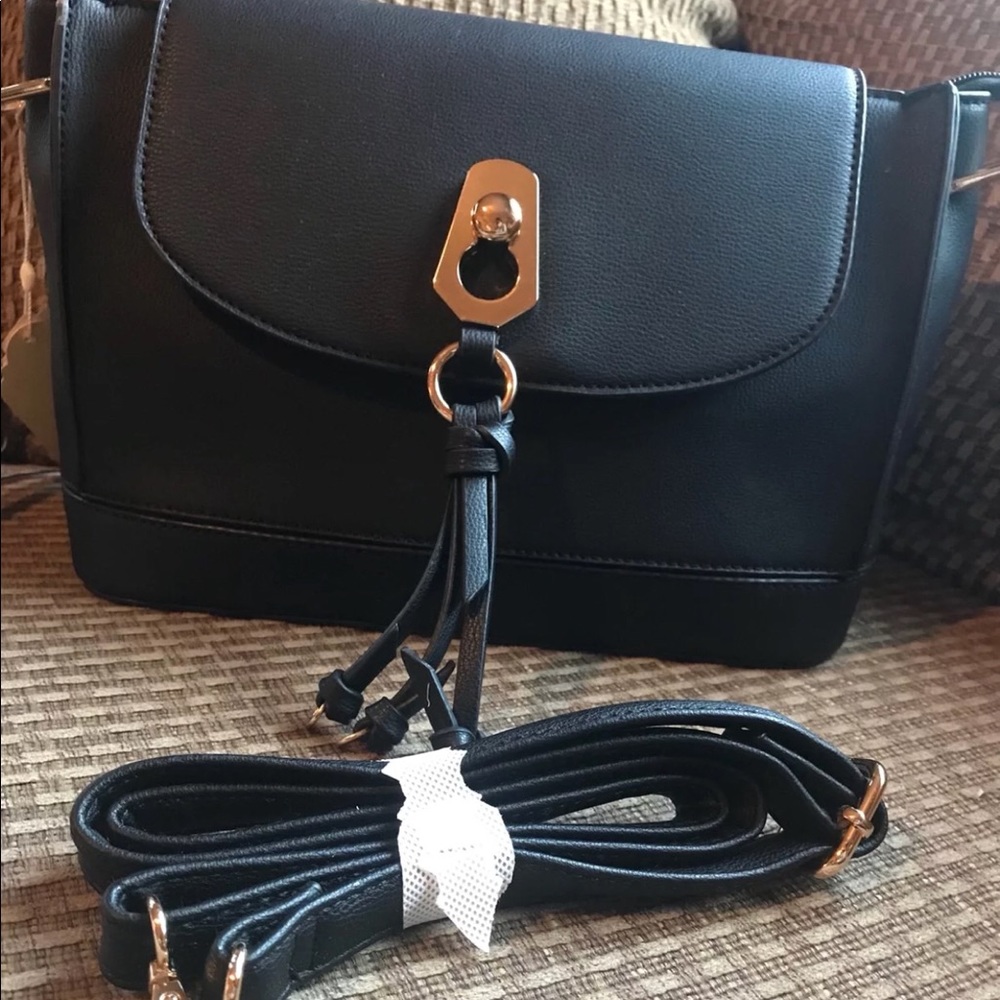 Black Crossbody Hand Bag